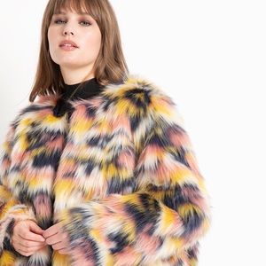 Eloquii Multi Color Faux Jacket